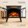 R.W.FLAME 23.5''W 500W/1500W Electric Fireplace Stove With Remote Control