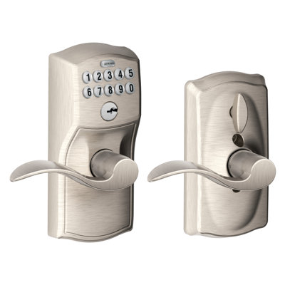 Accent Keypad Lever with Camelot Trim