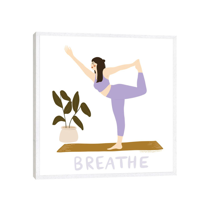 Breathe by Harmony Willow - Gallery-Wrapped Canvas Giclée on Canvas, White Floater Framed, 66.04 cm H x 66.04 cm W
