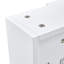 A White MDF Material Mirror Cabinet