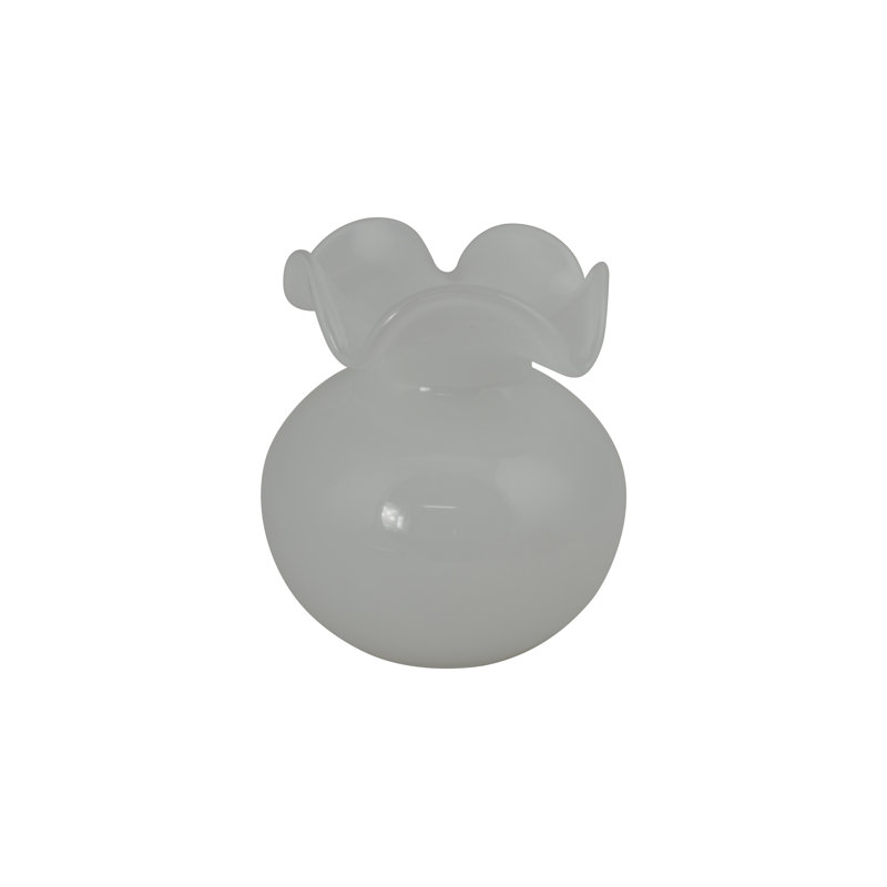 5" Daisy Glass Vase Aroma Diffuser, White