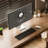 Solid wood desk and lattice bookcase are Combined into one-1492822376-1492822378