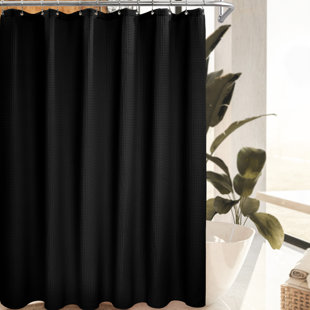 Velvet Shower Curtain, Custom Made to Fit, waterproof liner option