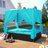Venesa 77.2" Wicker Outdoor Patio Daybed with Cushions-779574750