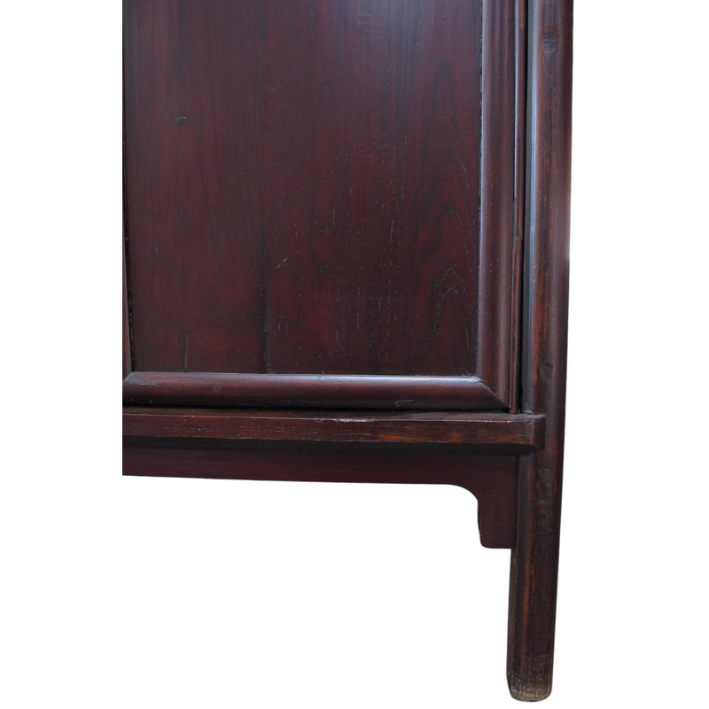 19th Century Chinese Elm Wardrobe Armoire