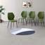 Chaises de salle à manger confortables d'unité centrale, ensemble rétro moderne en métal pour la maison de cuisine