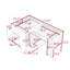 Full over Full and Twin 2 Drawers L-Shaped Bunk Beds with Built-in-Desk and LED Light-515069546