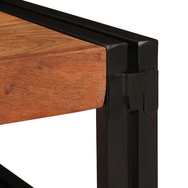 Bathroom Shelf 120 X 50 X 23 Cm Solid Mango Wood, Brown