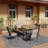 4 - Person Metal Patio Dining Set with Rectangular Table-72156547