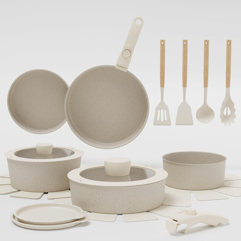 19 - Piece Aluminum Cookware Set