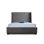 Lit plateforme tapissier en velours Parlay