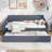 Upholstery Daybed With Trundle And USB Charging Design,Trundle Can Be Flat Or Erected-1463438512