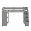 Lit mezzanine simple avec tiroirs et escaliers-1749536584