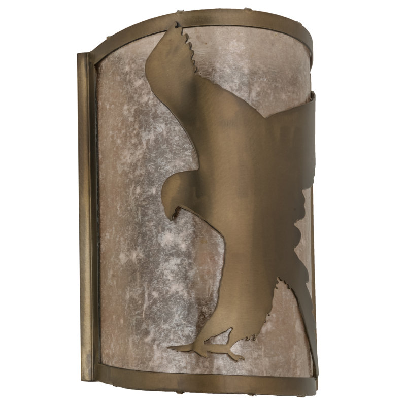 Rustic Lodge Flush Mounted Sconce