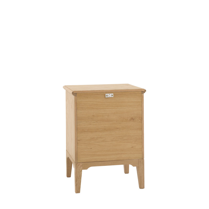 45cm W Solid Wood Bedside Table