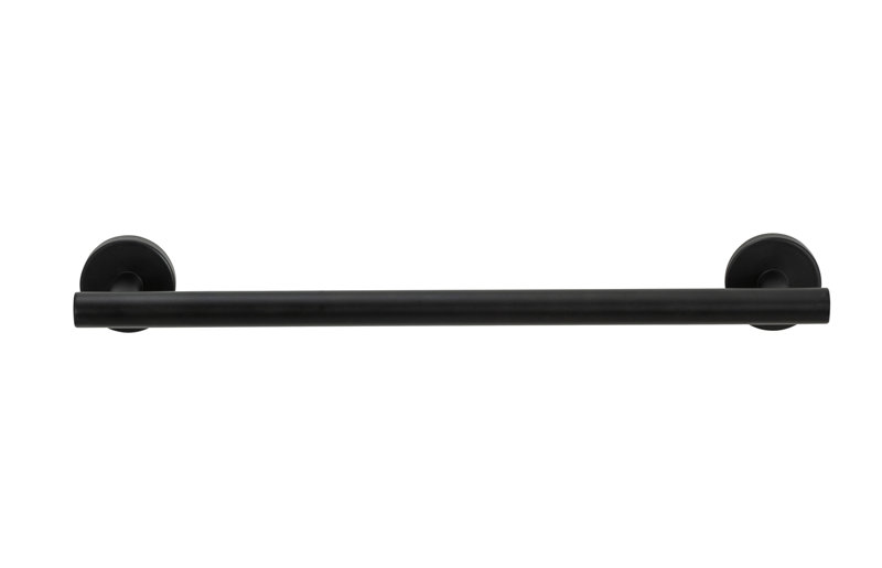 Bosio 40cm Wall Towel Bar, Black Matt