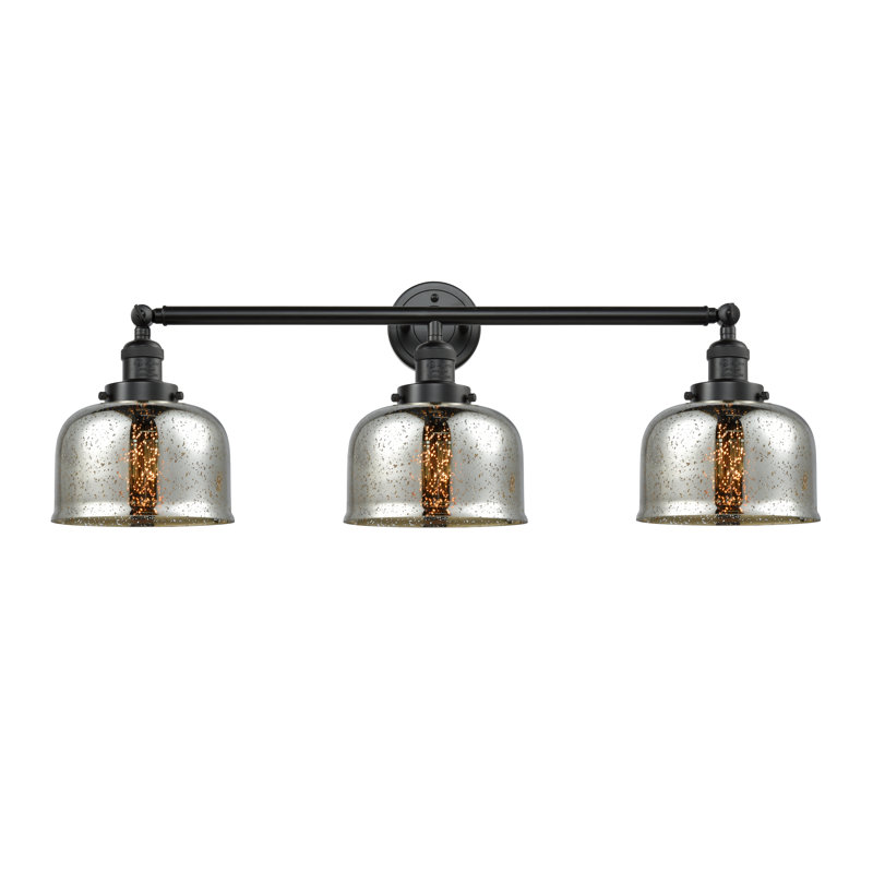 Éclairage pour salle de bain 3 lumières Hanif, DEL, Bronze huilé