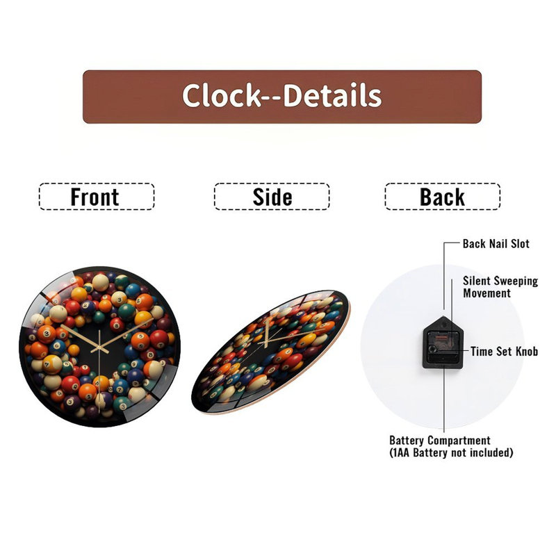 Horloge murale 12 ''