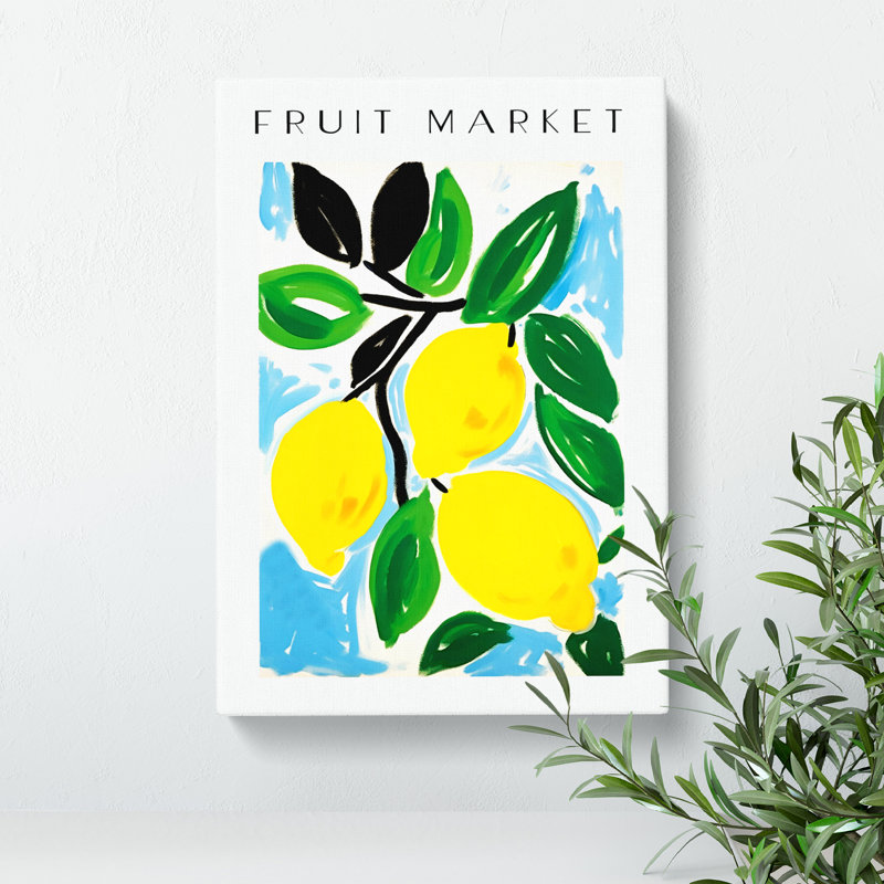 XMKTMKT-352 Fruit Market Exhibition Lemon Vol.2 - Wrapped Canvas Print, 50cm H x 35cm W x 3cm D