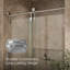Artifacts 80-7/8 In. H Sliding Shower Door With 3/8 In.-Thick Glass-1958357053