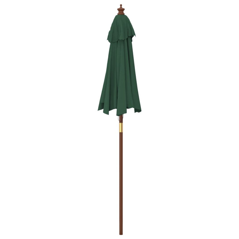 Aslyn Market Parasol, Green, 231cm H x 196cm W x 196cm D