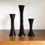 Ebony Wood Collection Candlestick-464206729