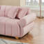 Canapé moderne avec coussins à ressorts, revêtement en flanelle, pieds en métal et coussins décoratifs pour la chambre à coucher et divers décors-1360203892