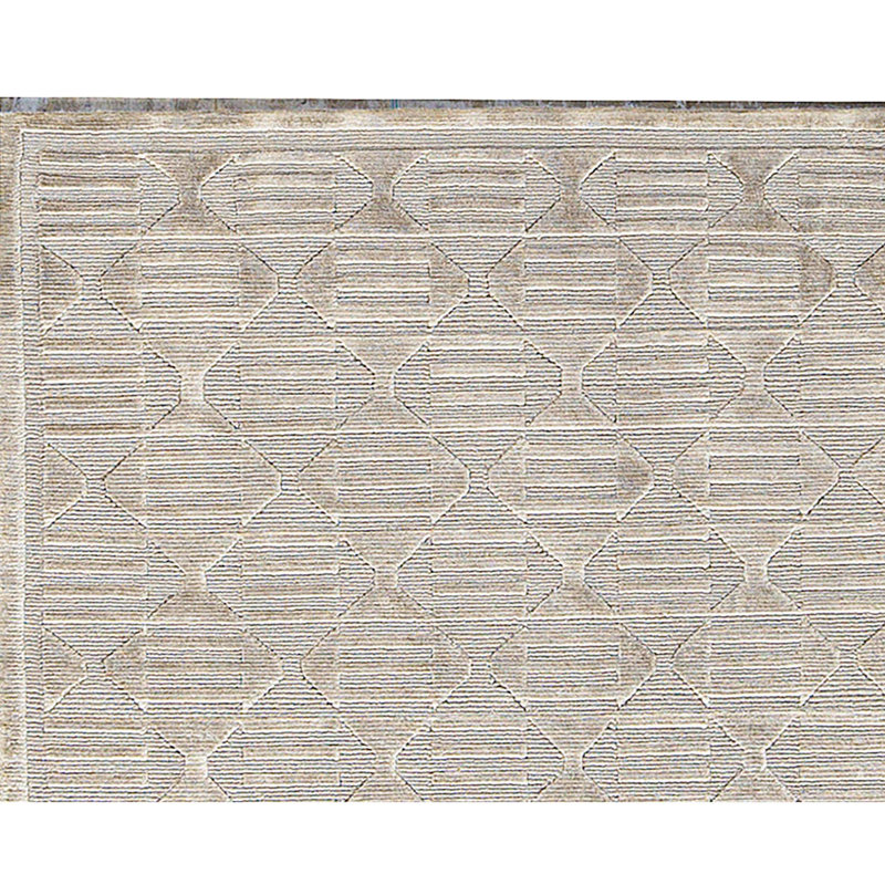 Hand-Knotted High-Quality Gray Area Rug