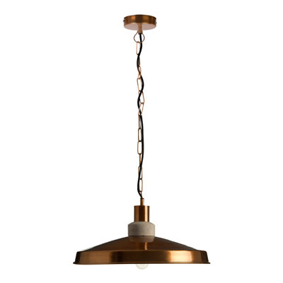Barbara 1 - Light Copper Dome Pendant
