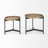 Milda Solid Wood Tray Top Nesting Tables