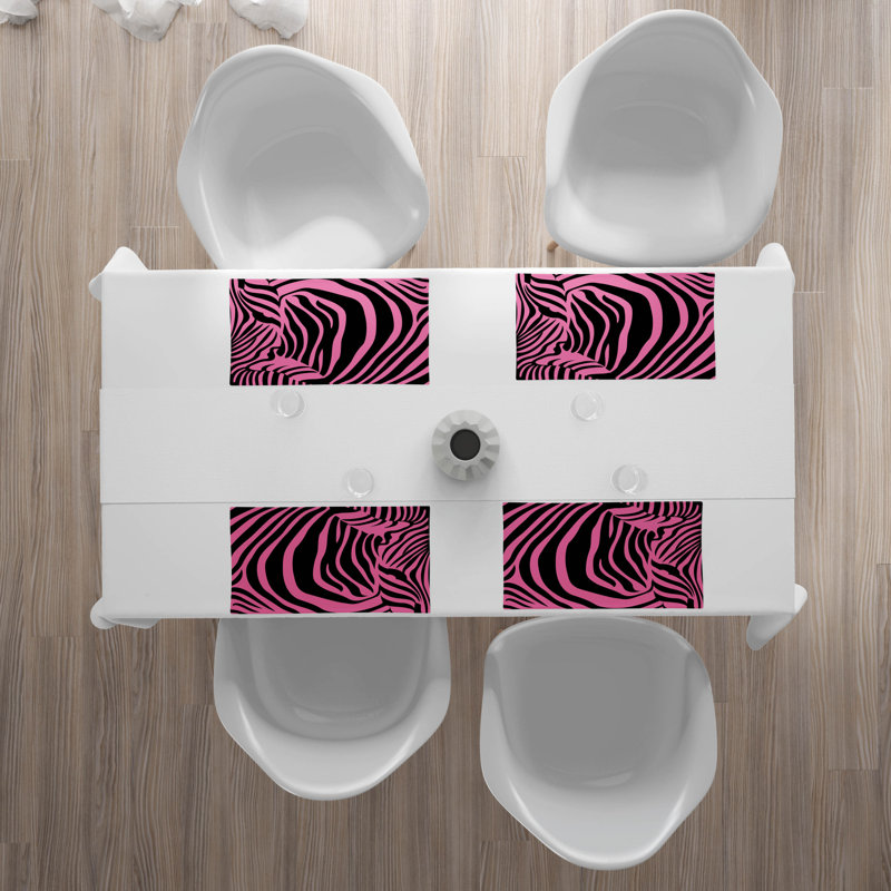 Polyester Animal Print Rectangle Placemat