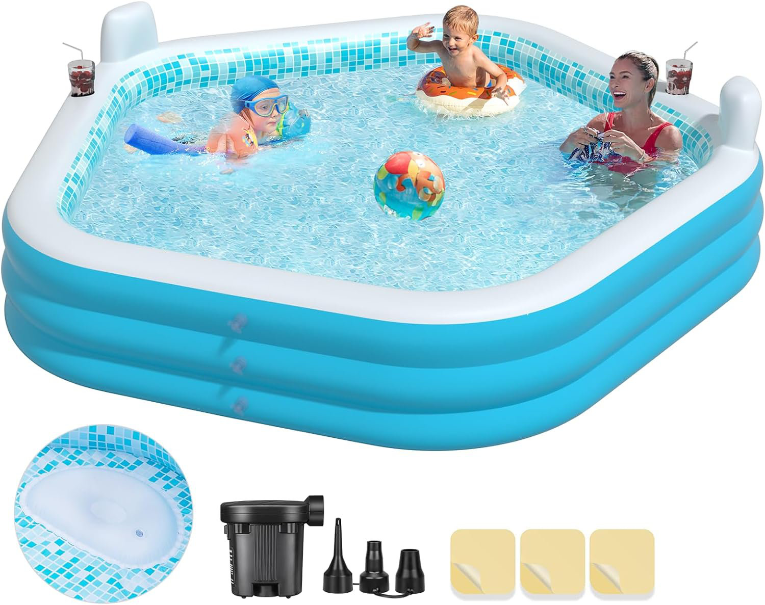 Utibia 2.1 x 4.1 x 4.1 Inflatable pool | Wayfair