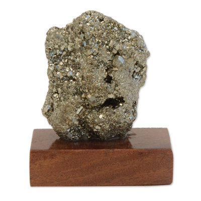 Sculpture pyrite scintillant geode Kaylen