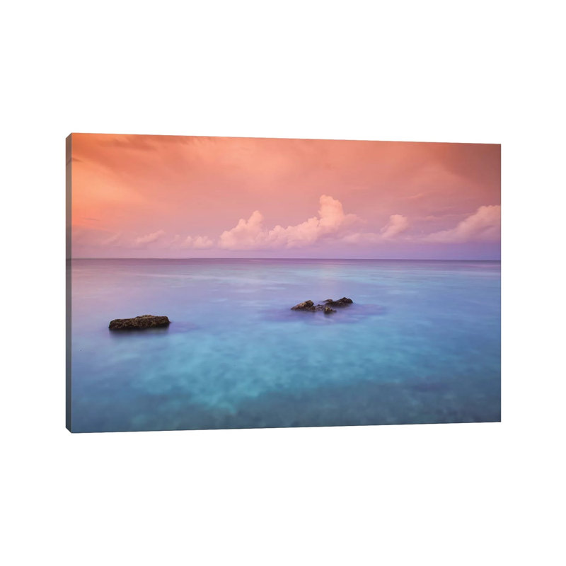 Seaside Sunset by Mark Paulda - Print on Canvas, 30.48cm H x 45.72cm W x 1.91cm D, Wrapped Canvas