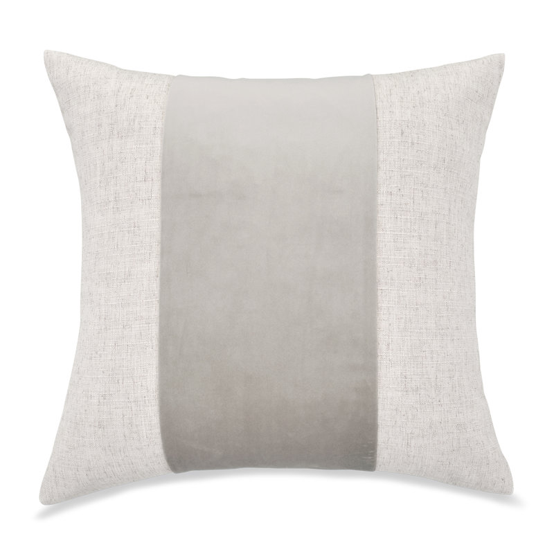 Baldwin Linen Square Pillow Cover & Insert, Dove