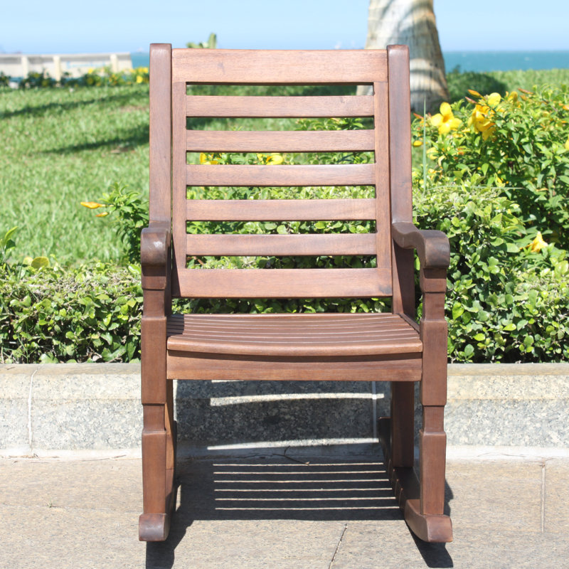 Borrero Kids Personalized 10.39'' Wood Rocking Chair and Ottoman