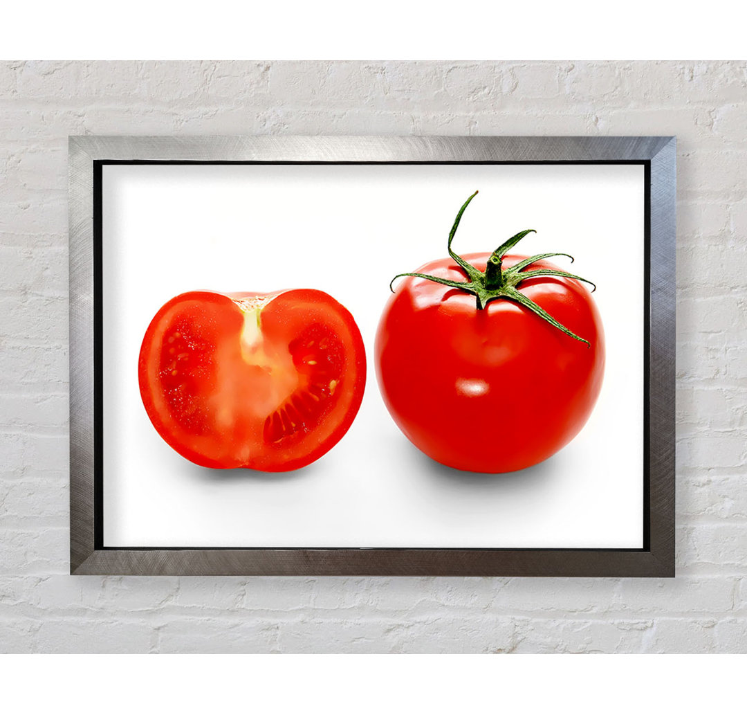 Tomato Sliced - Einzelner Bilderrahmen Kunstdrucke