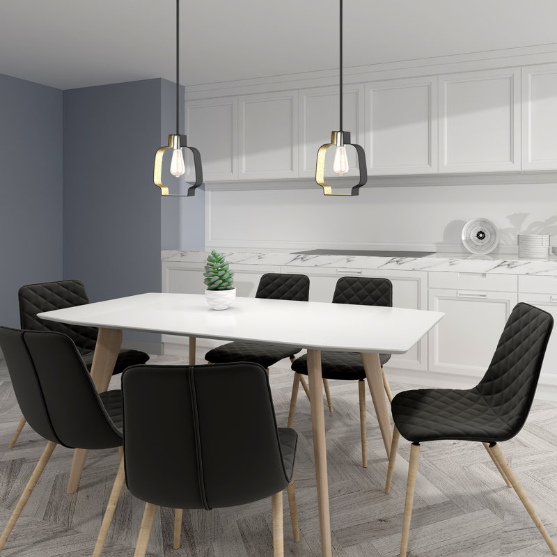 Luminaire suspendu géométrique simple à 1 lumière