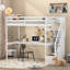 Lit simple Gulnar avec bureau intégré