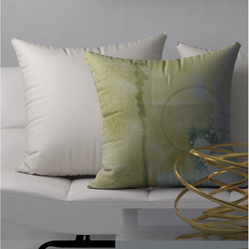 Abstract Reversible Throw Pillow, 20" x 20"