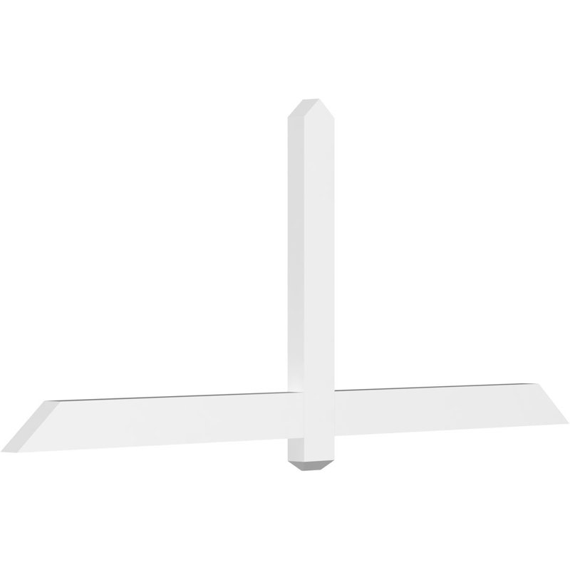 Support à pignon en uréthane Eugene, L 72 po x H 30 po, P 2 po x F 6 po