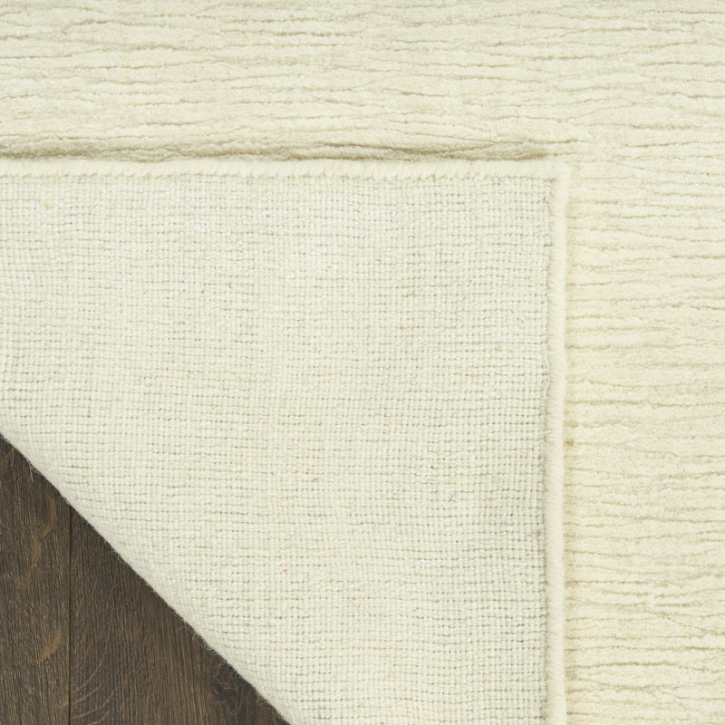  Strata 8'6" x 11'6" Ivory Farmhouse Indoor Rug, 8'6" x 11'6", Ivory