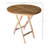 Pomeray Round Teak Solid Wood Foldable Outdoor Dining Table , 27.5 " W 27.5 " D
