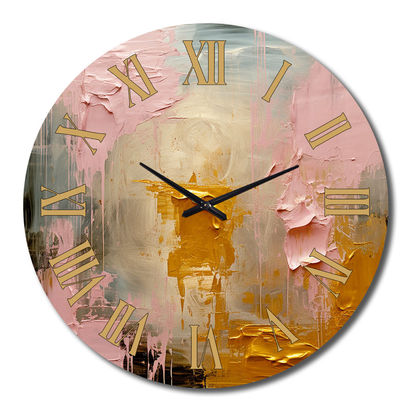 Célébration de l'horloge murale abstraite en métal II, Grand