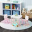 Ensemble de table et de chaises pour enfants, bureau pour tout-petits en bois 3 pièces avec dossier animal, table d'activités pour le dessin, l'apprentissage, la salle de jeux ou la chambre de bébé (rose et blanc)