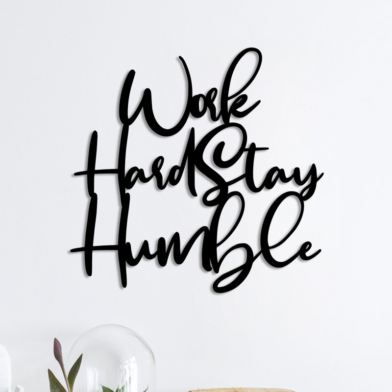 Wall Decor on Metal, Black