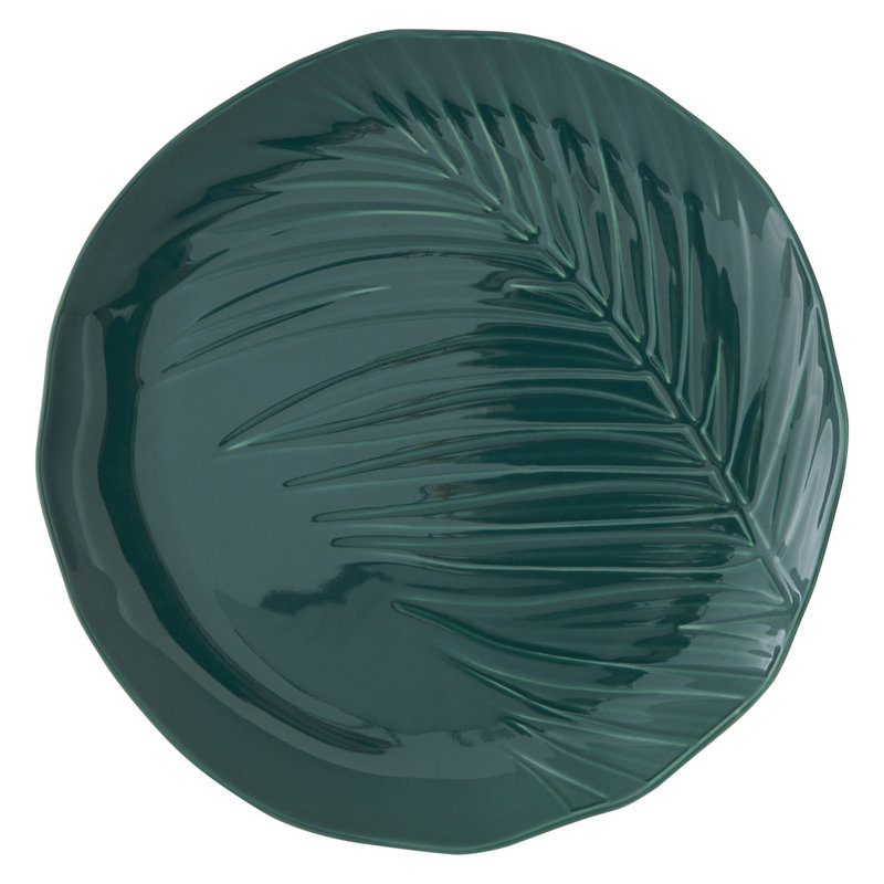 Shady Dark Green Dinner Plate
