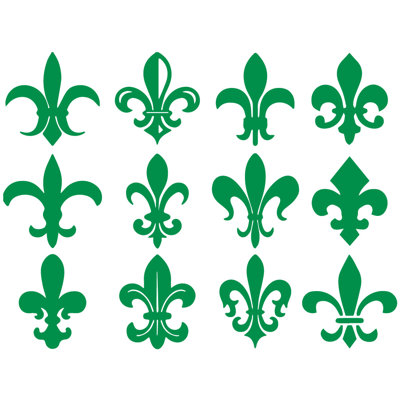 Décalcomanie murale motif fleur du lis