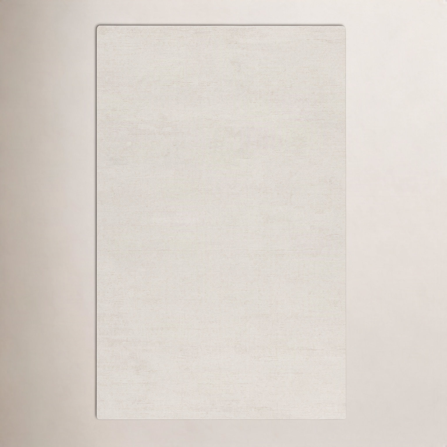 Crowe Light Beige Hand-Loomed Wool Rug, Rectangle 3'3" x 5'3"