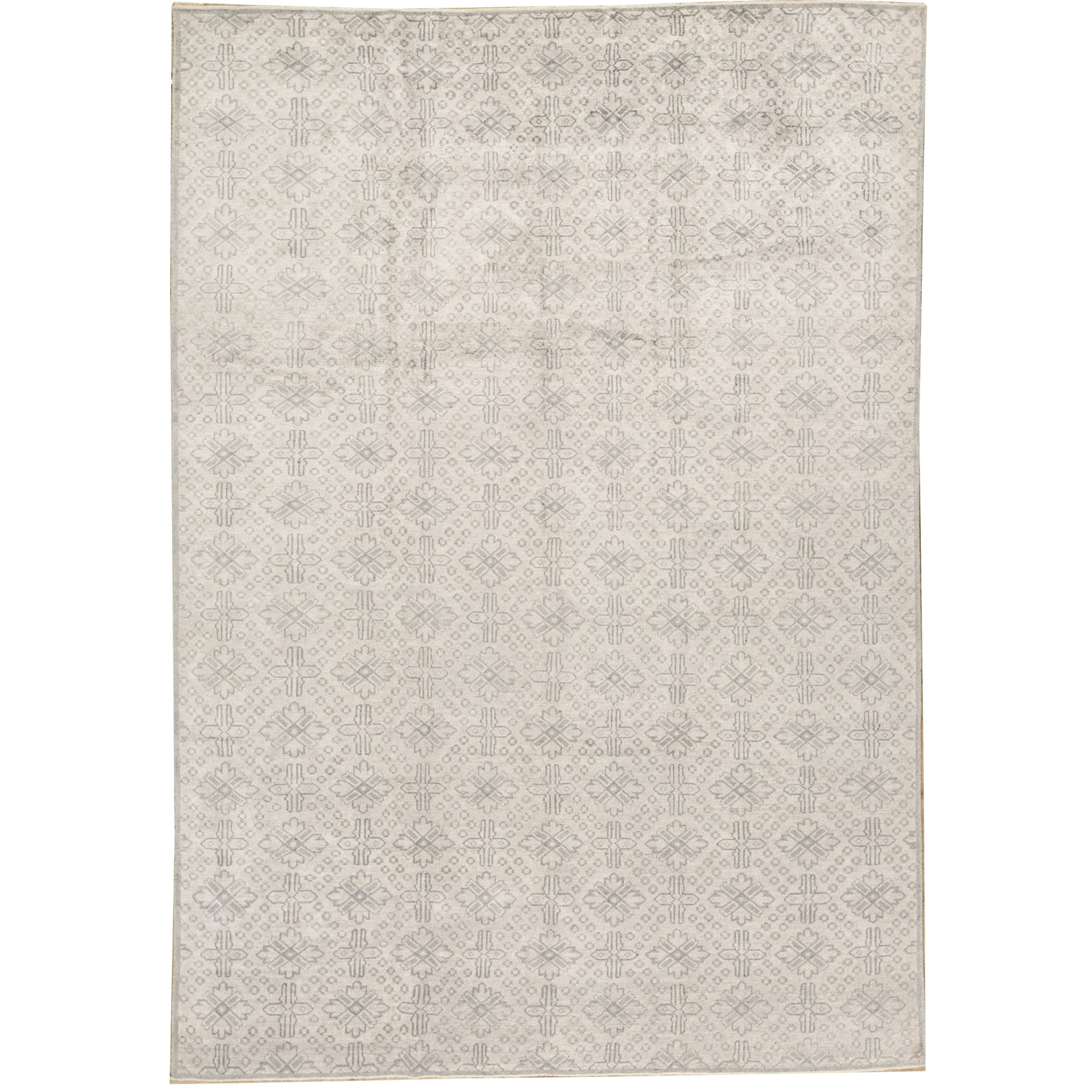 Bokara Rug Co., Inc. Neo Villa Hand-Knotted Geometric Area Rug in Beige ...